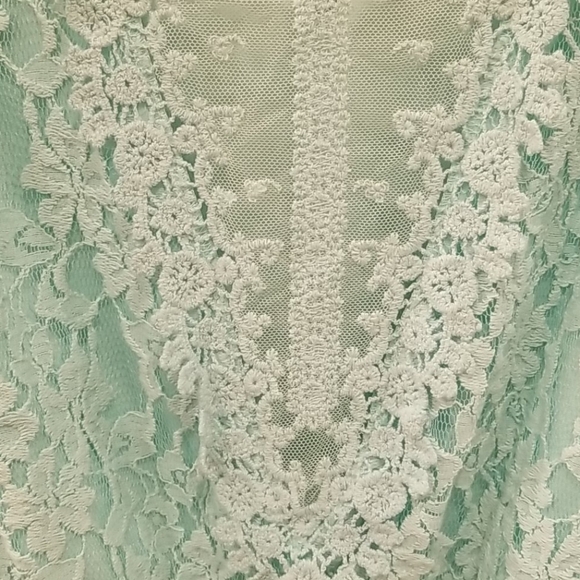💕DAINTY HOOLIGAN💕 Mint Blue Lace Mesh Mint Dress - Picture 5 of 8